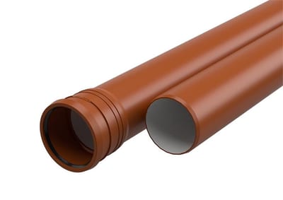 Evopipes RIGID MULTI Sewer Pipe PP - 160mm, SN4, 1000mm, EN 13476
