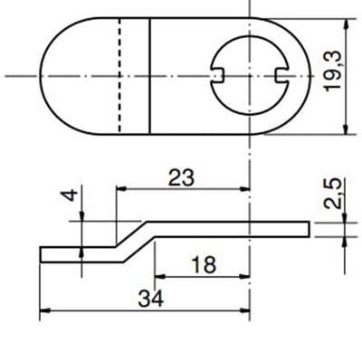 EVVA Cam piece model 448790 Horizontal