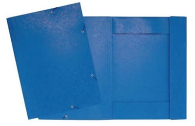 Exacompta Elastic Folder - 5PCS, blue