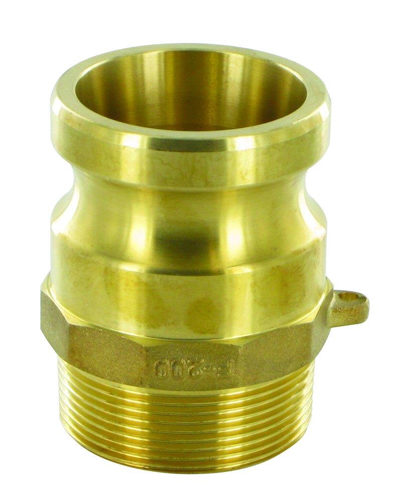 F Cam coupling brass nipple han - 5", 5"
