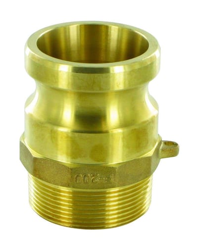 F Cam coupling brass nipple han - 5", 5"