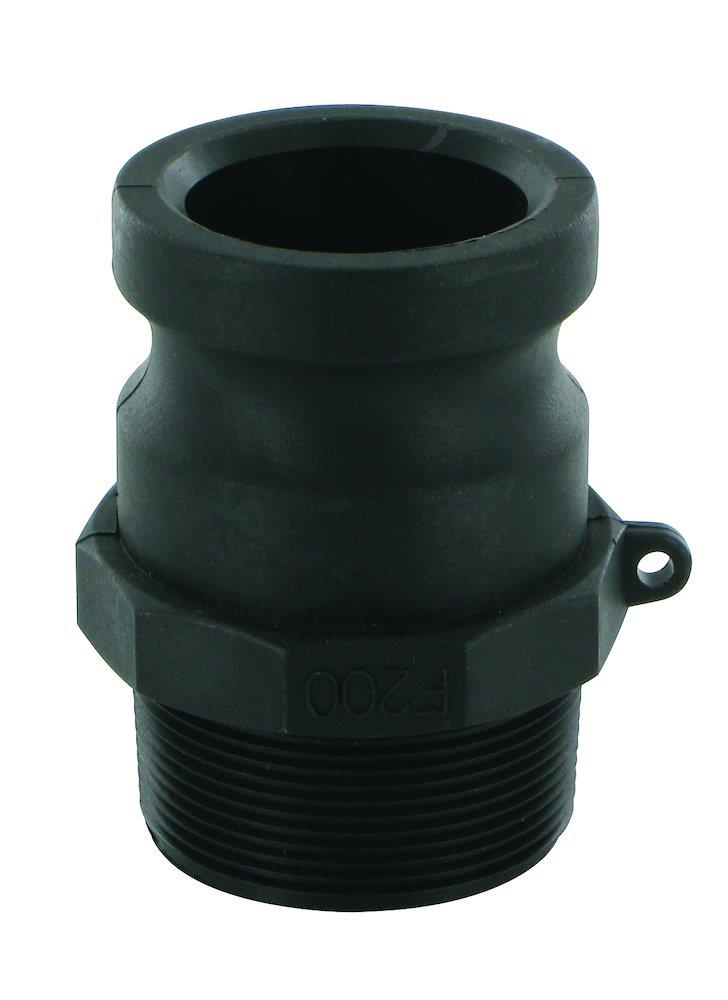 F Cam coupling PP nipple han - 1/2", 3/4"