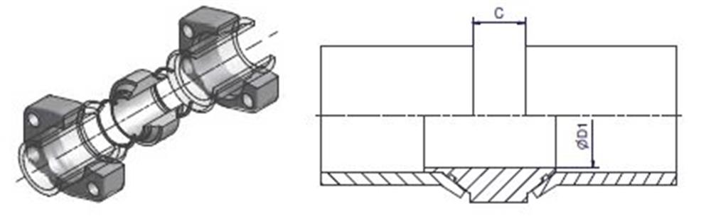 F37-624-50X5.0TTCF Complete assembly Hydraulics steel chromated - 1 1/2", 50mm, 3000psi