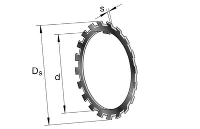 FAG MB 5 Lock Ring - 25mm, 42mm, 1.25mm