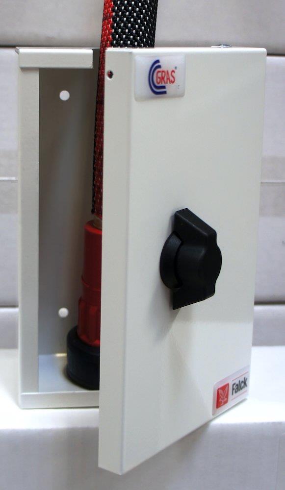 Falck 10. T Jet Pipe Cabinet - galvanized steel, 205mm, 126mm, 80mm