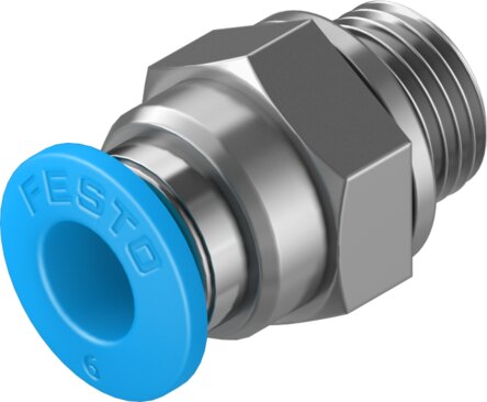 Festo QS-G1/8-6 push-in fitting straight G1/8 for 6mm tube