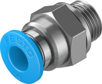 Festo QS-G1/8-6 push-in fitting straight G1/8 for 6mm tube