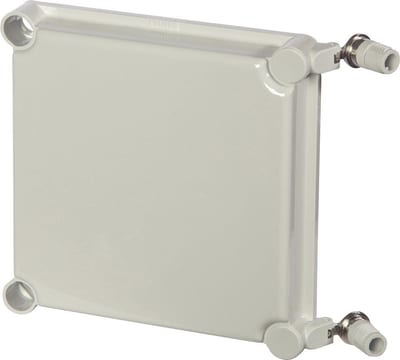 Fibox EKH30-G2FSH Hinged Lid - EK, 190 x 190mm, 30mm, grey, PC ( Polycarbonat )