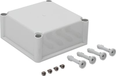 Fibox EKH80-G Lid - EK, 190 x 190mm, 80mm, grey, PC ( Polycarbonat )