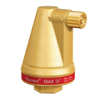 Flamco Flexvent Max Air Vent - 3/4", 25bar, 120°C