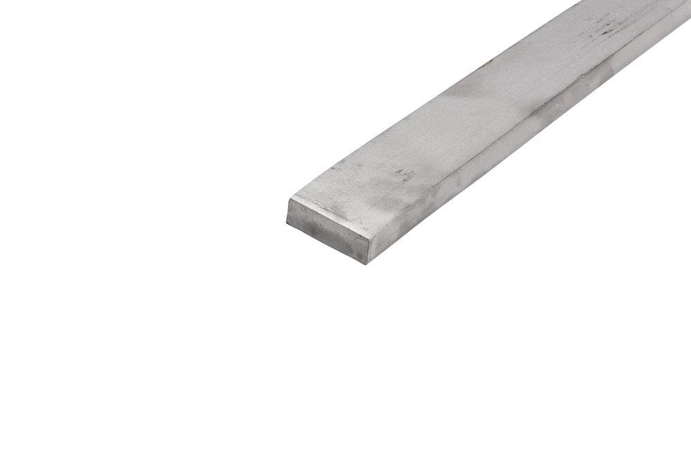Flat steel stainless rolled/pickled EN 4301/4307 - 50mm, 25mm, 6M, 10.1KG/m