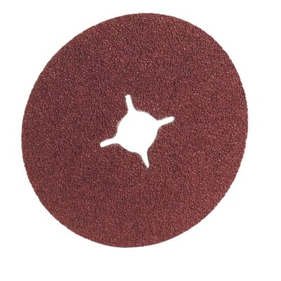 Flexovit FX170 Fiber Disc - 180mm, 80, All-round, stainless steel, steel, 22.23mm, Centre hole, Angle grinder, Aluminium oxide