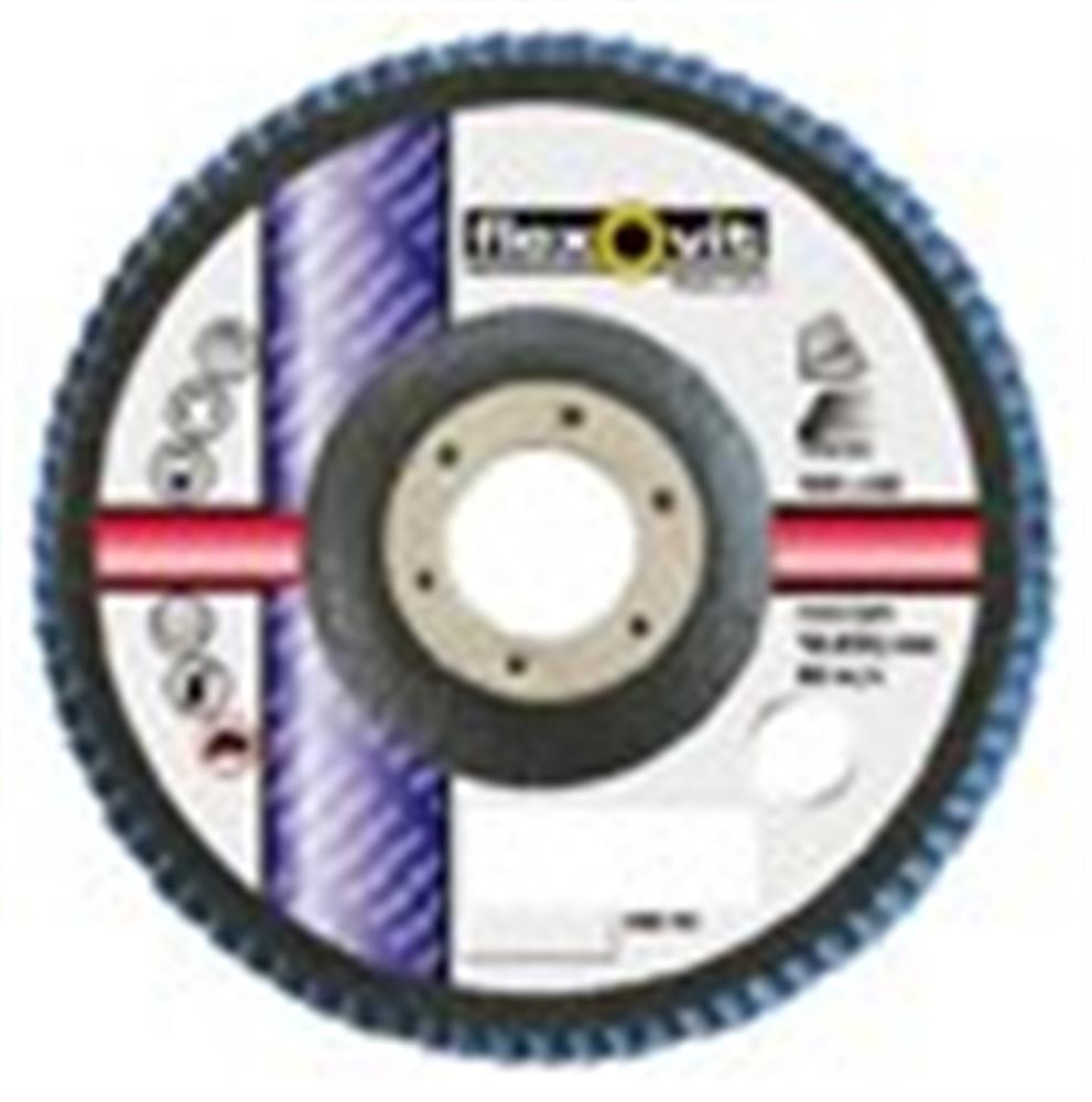 Flexovit Industrial line Flap Disc plan - 22.23mm, 125mm, 60, steel, stainless steel, aluminium, Zirconia