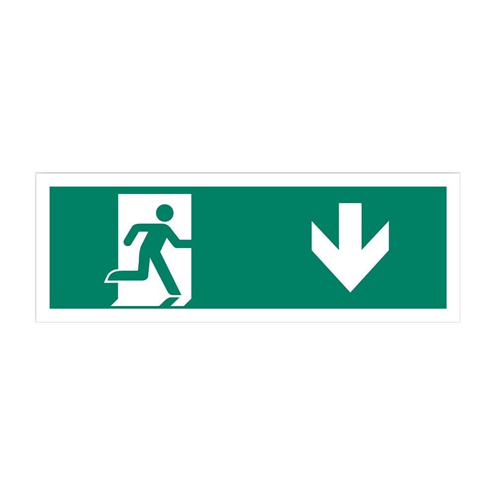 Flugtvej down Safety sign - plastic