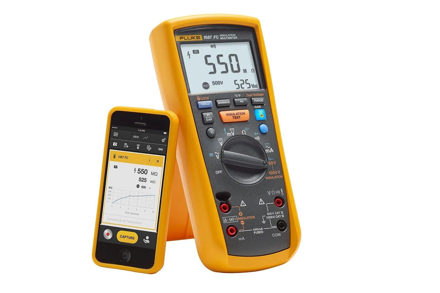 Fluke 1587 FC 2-IN-1 Insulation Multimeter / Megger