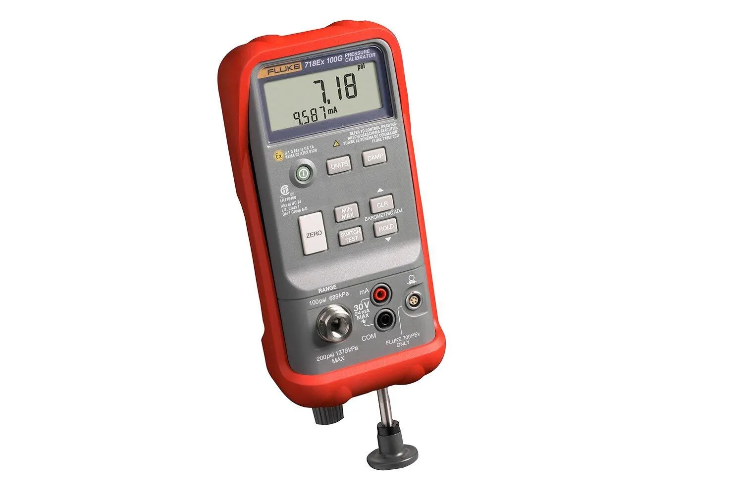 Fluke 718EX Intrinsically Safe Pressure Calibrator