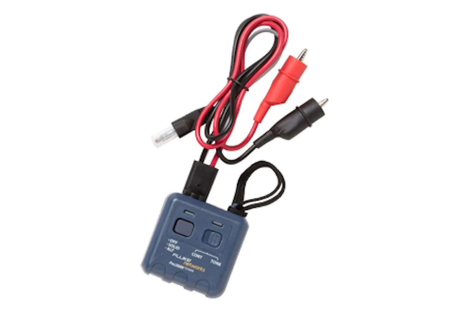Fluke Networks PRO3000™ Tone Generator with Alligator Clips and RJ11 Plug