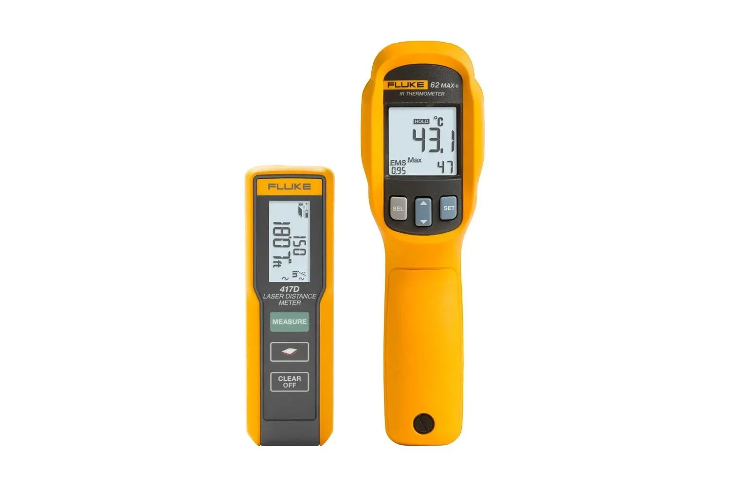 Fluke 417D Laser Distance Meter / 62 MAX+ IR Thermometer Kit