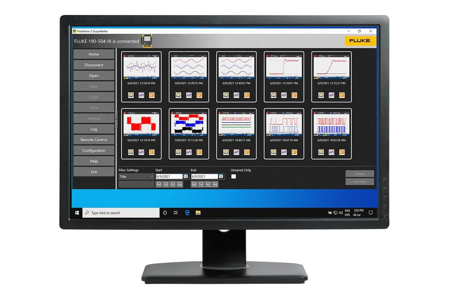 FLUKEVIEW-2 ScopeMeter® Software for 190 Series III, 190 Series II, MDA-500 Series & 120B Series