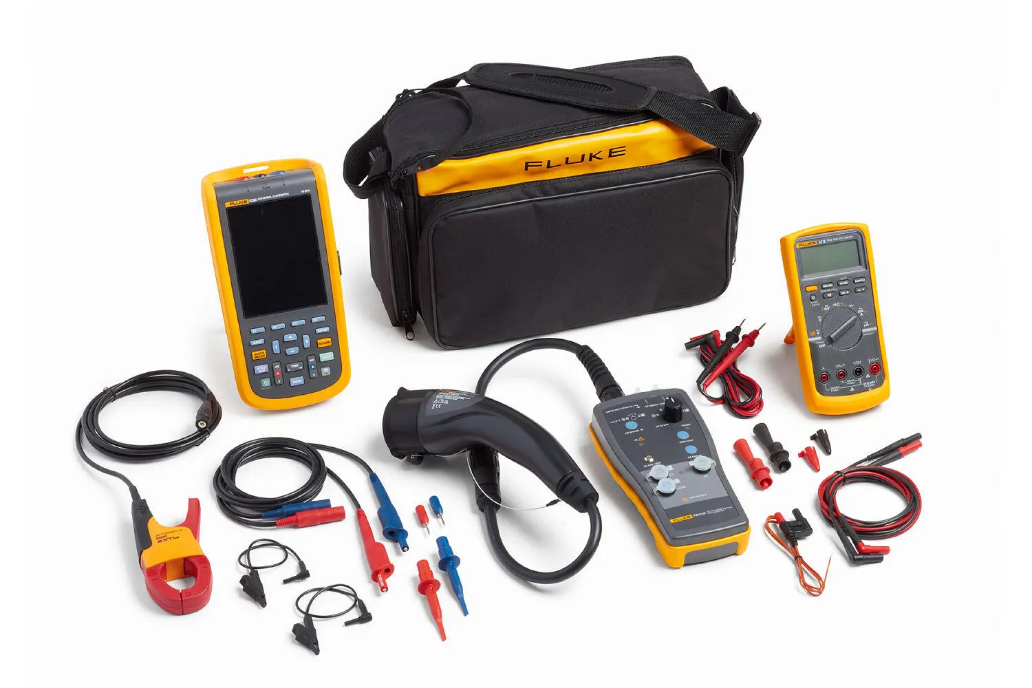 Fluke eMobility Tools Kit with FEV100 Test Adapter, 125B ScopeMeter®, 87V Multimeter and Test Leads