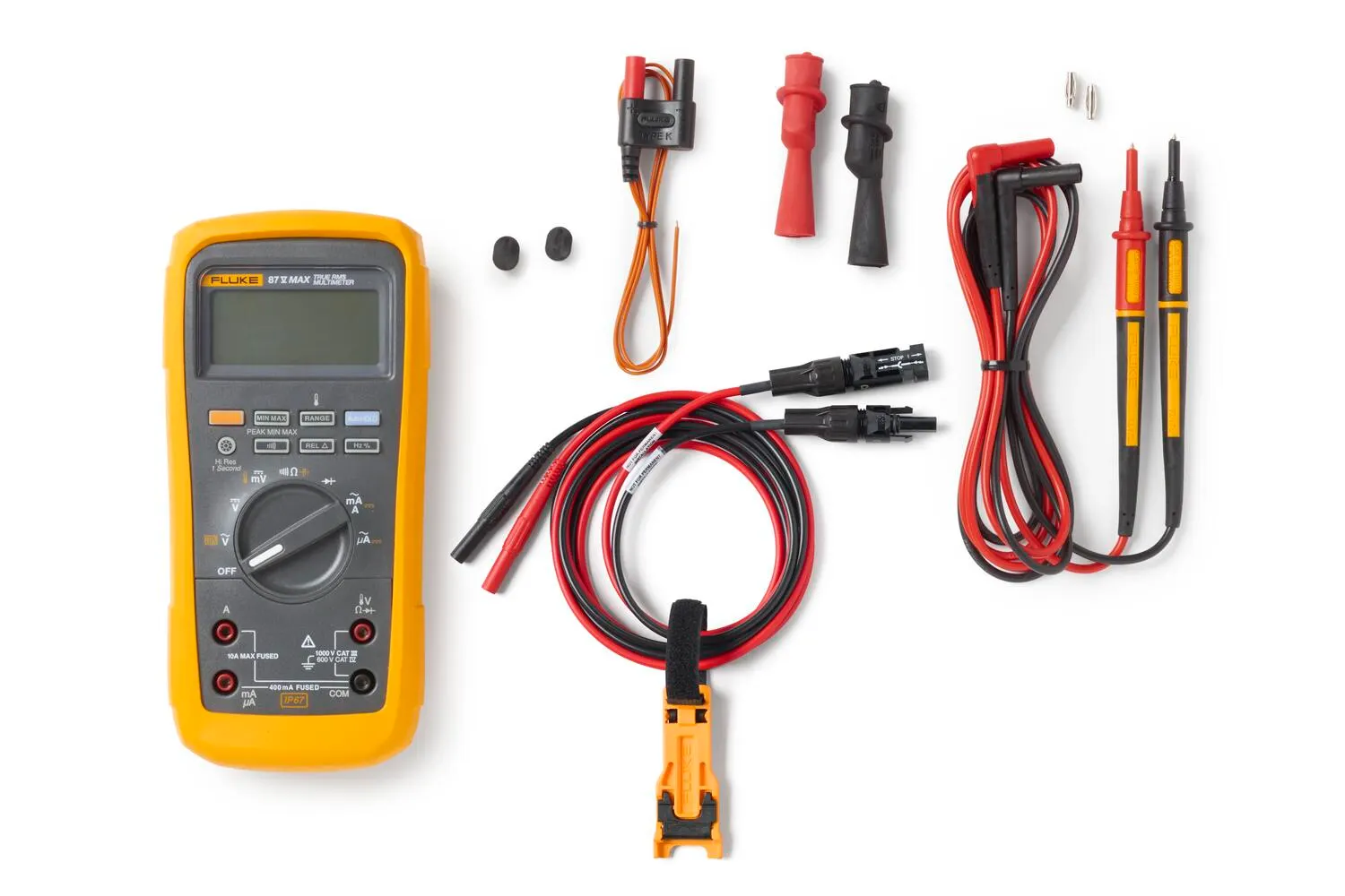 Solar Tools Kit with 87V Max Digital Multimeter and TLPV1 Test Leads