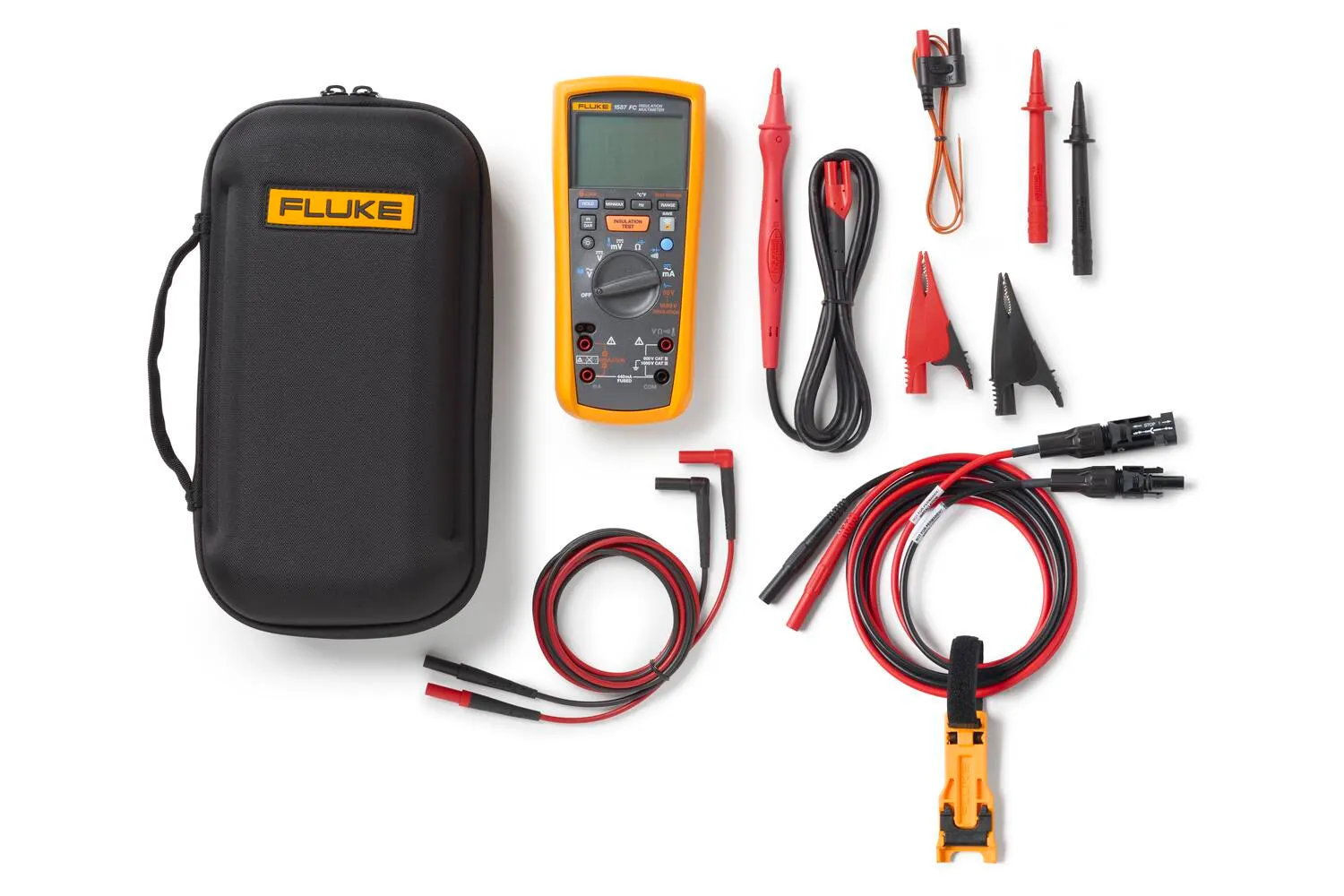 Solar Tools Kit with 1587 FC Insulation Multimeter and TLPV1 Test Leads