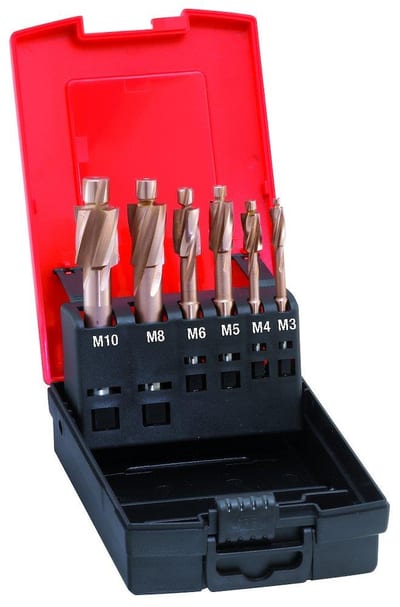Format 1409 Tap Countersink Set fine DIN 373 HSS bright - M3-M10, 6PCS