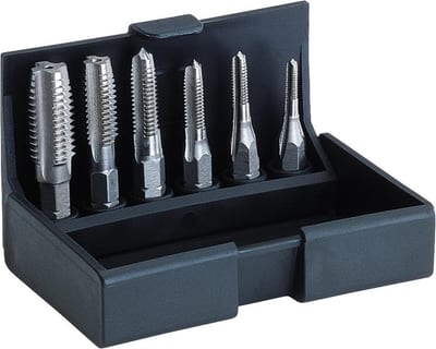 Format 1648 Chip Breaker Tap Set 1/4" 6 kt. Shaft HSS HSS - 6PCS, Metric, M3-M4-M5-M6-M8-M10, M3-M10
