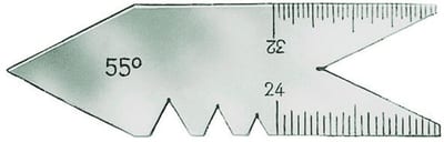 Format 4453 Thread Profile Gauge - 55 degrees