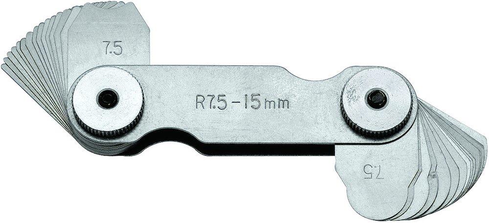 Format 4479 Radius Gauge 15 blades 15.5-25 mm - 15,5-25 mm