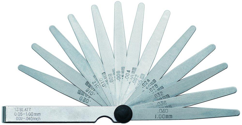 Format 4483 Feeler Gauge Set 20 pieces steel - 0.05mm, 1mm, 100mm