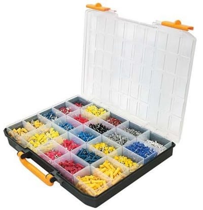Format 5567-0010-4400 Assortment Box with cable lugs, terminal tubes, and crimp sleeves - 0,5 - 6