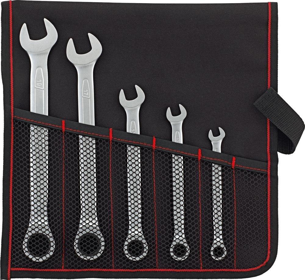 Format 5731 Ratchet Ring Wrench Set 5 pcs - 8-19 mm, 5PCS