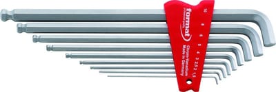 Format 5857 Hex Key Set with ball - 1,5-10, 9PCS