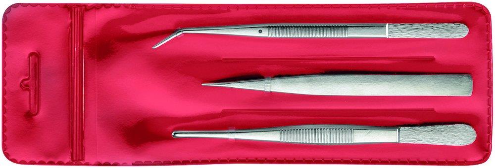 Format 6519 Tweezers Set straight/angled pointed