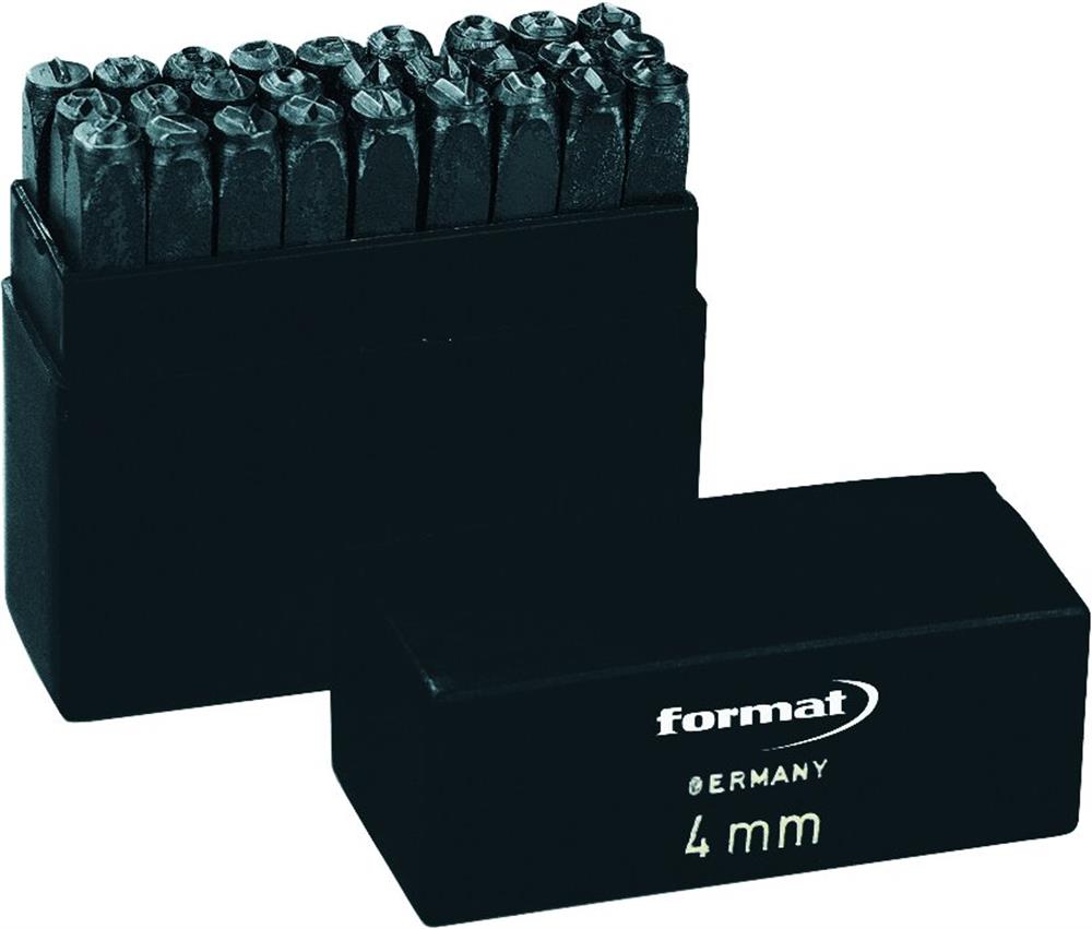 Format 9721 Steel Punch Letters A-Z Set 4 mm