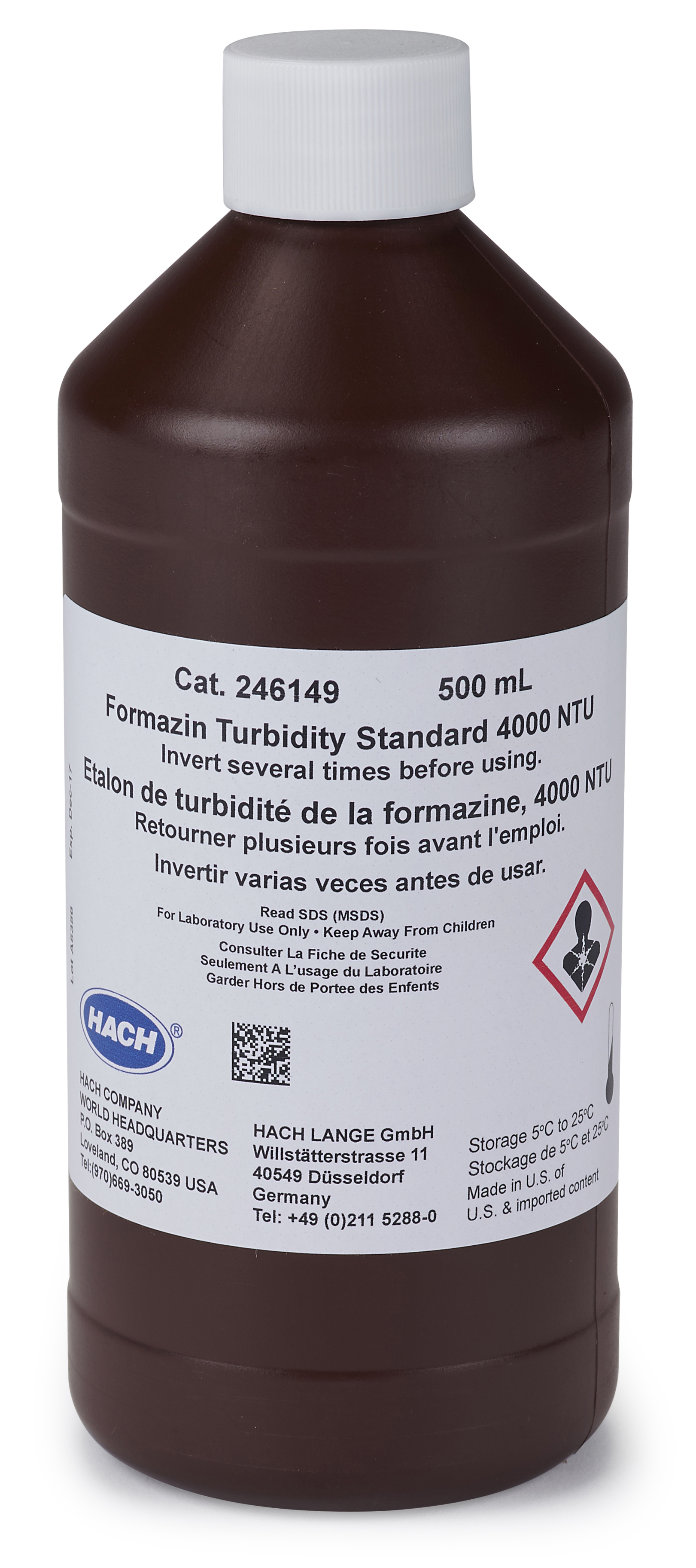 Formazin Primary Turbidity Stock 4000 NTU