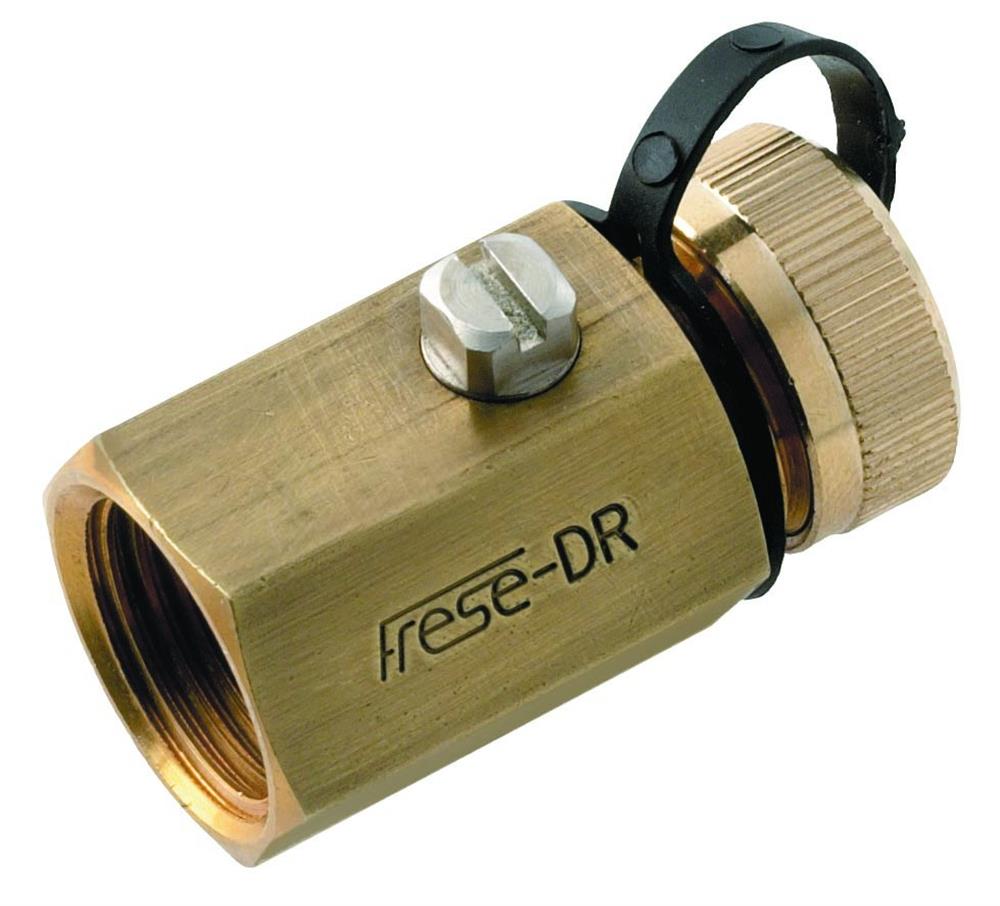 Frese CirCon Bottom Valve with end cap and strips - coupling/nipple, 1/2", 15