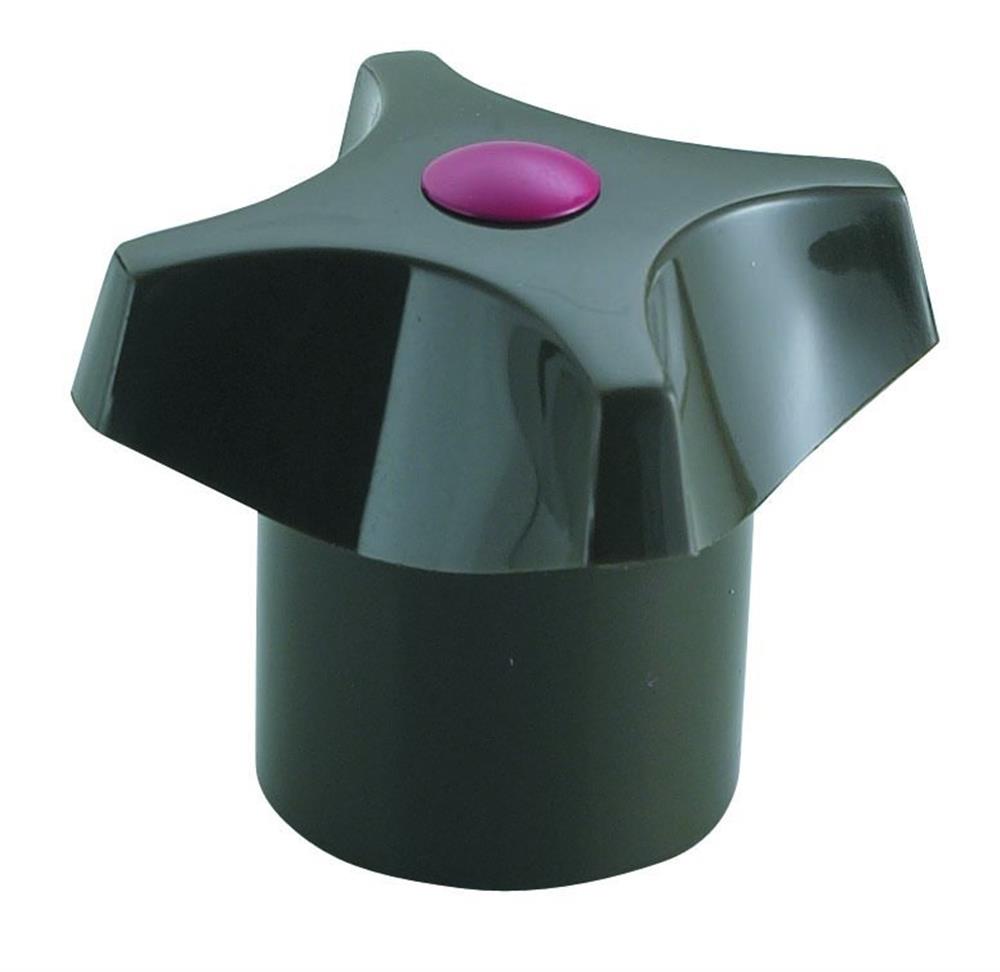 Frese Handle with screw and black button - Frese aftap/stop valves