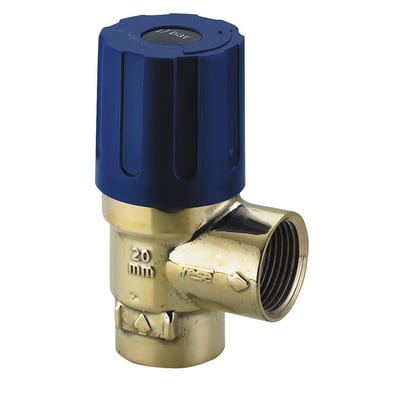 Frese Safety valve with lifting cap - coupling/coupling, 3/4", 2.5bar