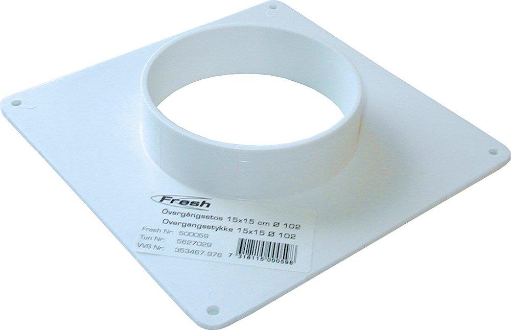 Fresh Transition Piece with nipple white - 102mm