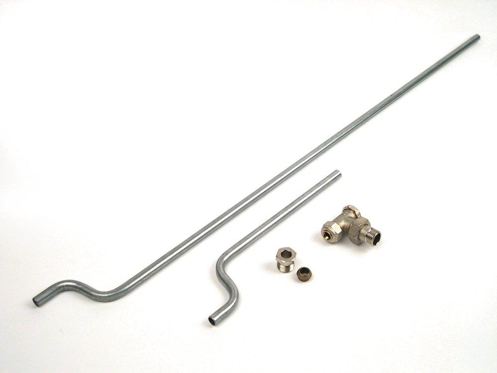 Gabotherm Steel Pipe Set with radiator fitting - 76mm, Rio P 2 - P 3 PKP, 1/2", 12mm
