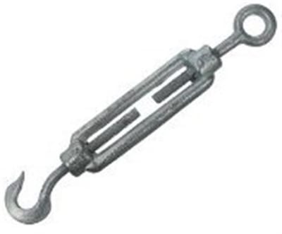 Galvanised Guy Wire Tensioner with Eye and Hook - 10 mm, 3/8 inch WG