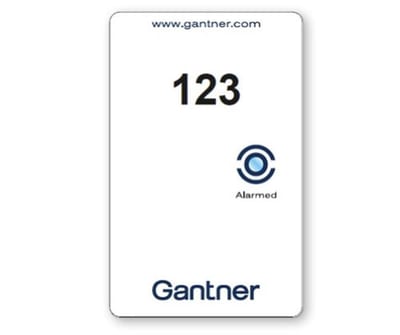 GANTNER Label with numbering left small