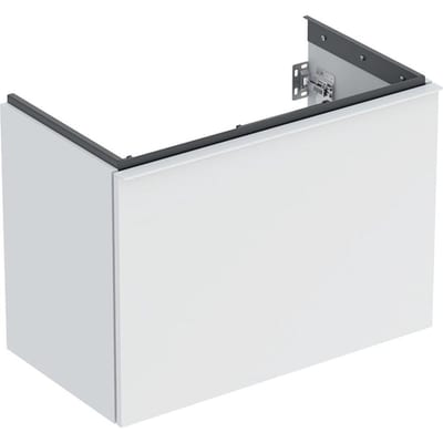Geberit Acanto Base cabinet - 535mm, Matt-lacquered, 740mm, 415mm, white, 1 drawer + 1 internal drawer, Yes