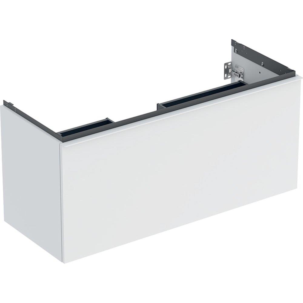 Geberit Acanto Base cabinet - 541mm, Matt-lacquered, 1184mm, 475mm, white, 1 drawer + 1 internal drawer, Yes