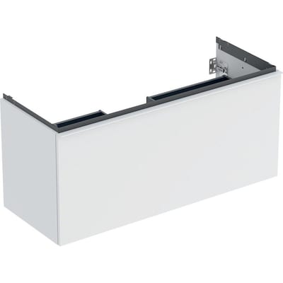 Geberit Acanto Base cabinet - 541mm, Matt-lacquered, 1184mm, 475mm, white, 1 drawer + 1 internal drawer, Yes