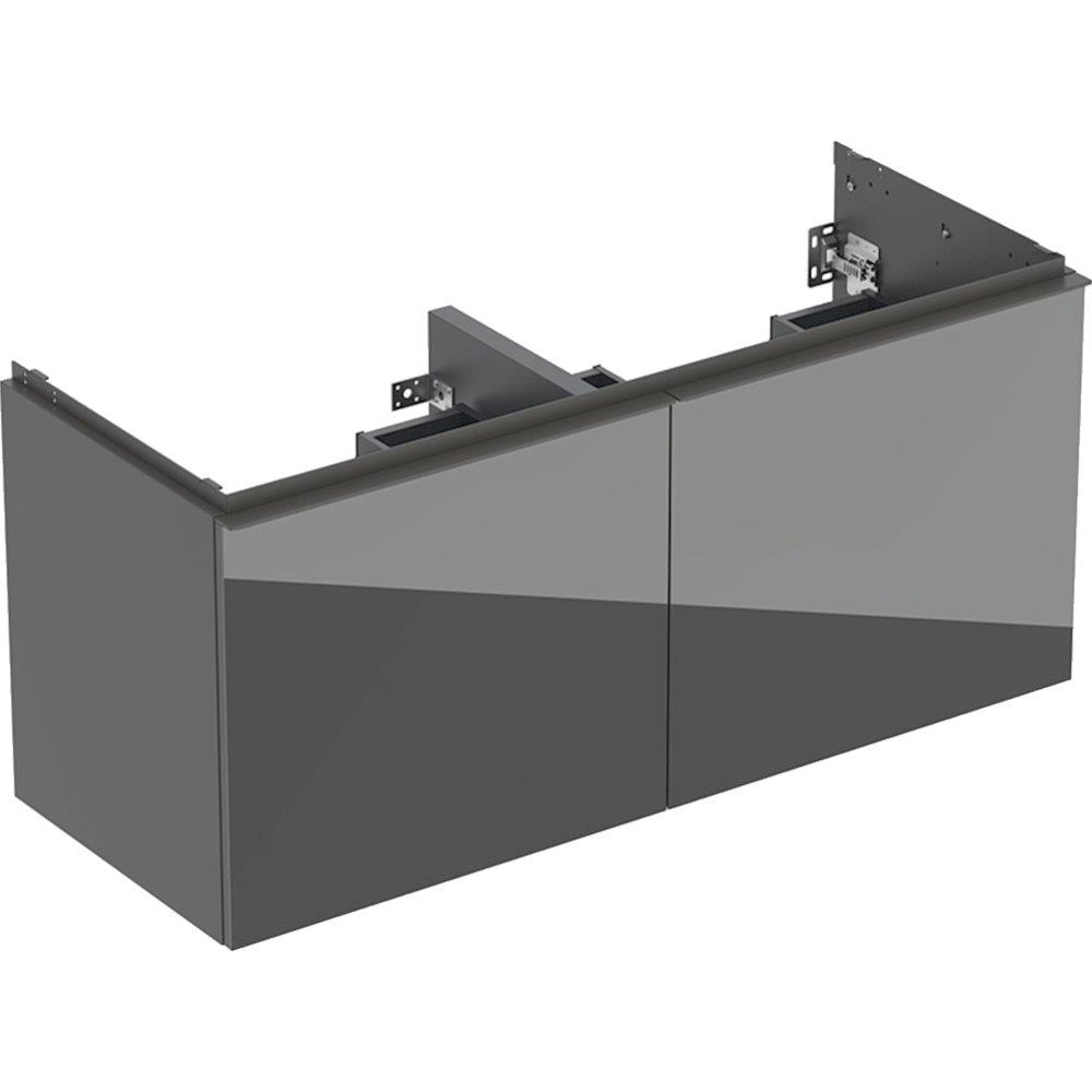 Geberit Acanto Base Cabinet Lava - 541 x 1184 x 475 mm, matt-lacquered grey, 2+2 drawers