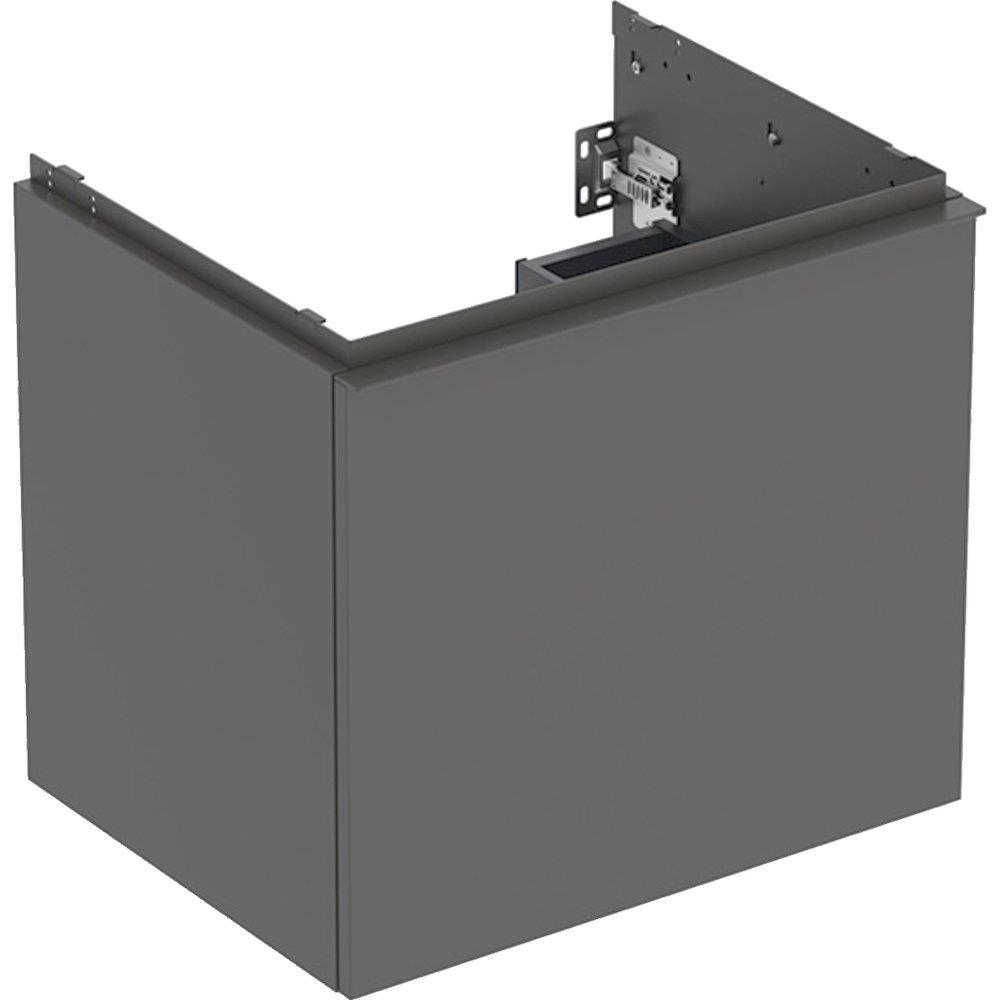 Geberit Acanto Base cabinet lava - 541mm, Matt-lacquered, 592mm, 475mm, grey, 1 drawer + 1 internal drawer, Yes