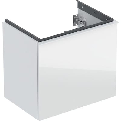 Geberit Acanto Base Cabinet White High-Gloss - 535mm, 592×415mm, 1 Drawer + 1 Internal